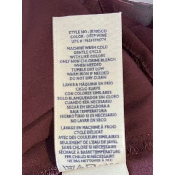 Joie Designer Womens Long Sleeved Smock Top Blouse Large Burgundy Polyester - Picture 12 of 13